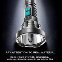 Linterna LED de Alta Potencia Recargable ABS, Batería de Litio, Brillo Blanco de 1,410lm, Impermeable, Portátil, Múltiples Componentes de Luz para el Hogar y al Aire Libre - details 6