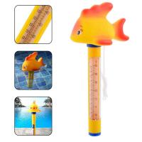 Termómetros, termómetro para piscina, lindos dibujos animados de animales, medidores de temperatura con cuerda, pez dorado - details 2
