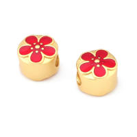 Pulseras de Brass Dorado Mate 4PCS Grande Agujero Abalorios para Hacer Joyas DIY - details 160