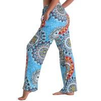 Pantalones casuales, bolsillos estampados, bandas elásticas, ropa de hogar recta y holgada para mujer - details 10