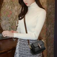 Bolso De Hombro Casual En Cuero PU Para Mujer Color Sólido Bolso Cruzado Con Cierre De Hebilla Y Cremallera - details 4