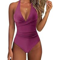 Circy Traje de Baño de Un Pie sin Espalda con Estampado de Leopardo Bikini de Encaje para Mujeres - details 33