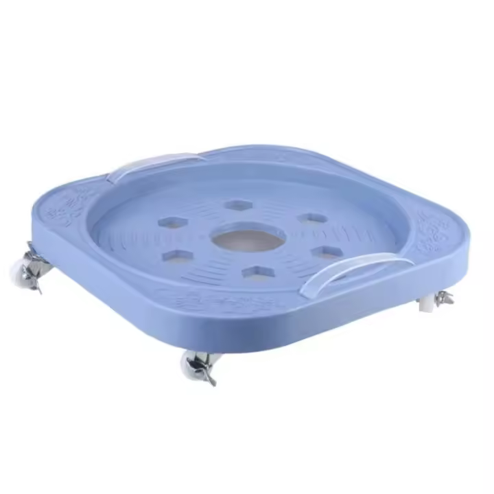 Cilindro de acero inoxidable para botella de Gas, soporte móvil, ruedas móviles, ruedas giratorias, cilindro, soporte móvil, bandeja estabilizadora - 1