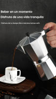 Cafetera Espresso, Cafetera de Aluminio de 9 Tazas, Plateada, Inducción: Diseño clásico y elegante, duradera y fácil de usar. - details 2