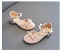 Sandalias de princesa para niños y niñas, zapatos de cuero de tacón alto con suela suave y lazo antideslizante, novedad de verano, 2024 - details 7