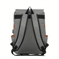 Mochila de estudiante Mochila de viaje Mochila casual al aire libre para hombres y mujeres Bolsa de computadora Bolsa de hombro Mochila multiusos con decoración de cinturón - details 8
