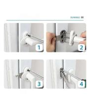 Soporte de límite de seguridad ajustable de cinco posiciones para ventanas infantiles fabricado en acero inoxidable - details 11