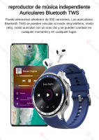 SANLEPUS Reloj Inteligente Hombre, Smartwatch con Pantalla AMOLED 1.43", 4GB Almacenamiento, Reproducción MP3/MP4, Asistente de Voz AI, Llamadas Bluetooth, Notificaciones, Modos Deportivos, Monitoreo de Sueño y Ritmo Cardíaco, para Android e iOS - details 10