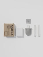 Cepillo De Inodoro Mini De Silicona Con Base Antifugas Y Cerdas Flexibles Para Baño Cepillo Rápido Secado Soporte Eco-amigable - details 1