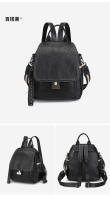 Mochila de cuero genuino para mujer, bolso de moda, bolsas de viaje antirrobo, estilo urbano, plegable, de cuero suave, bolso trasero vintage, bolsas impermeables, estilo punk, personalidad callejera - details 23