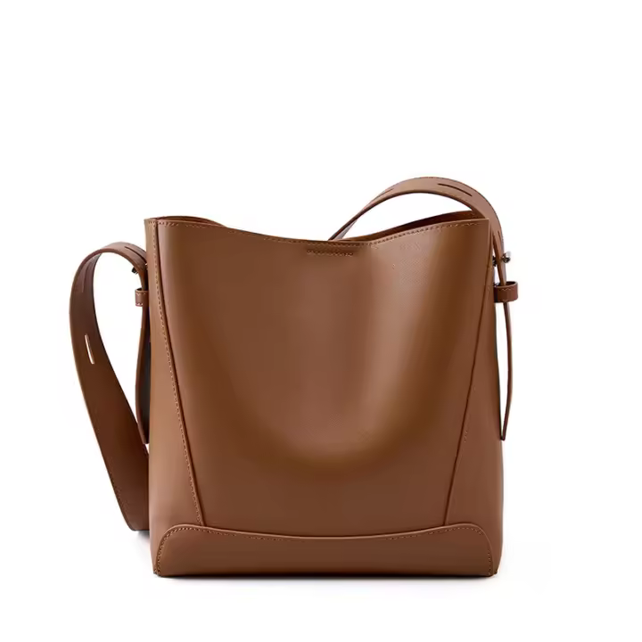Bolso Cubo Bandolera en Cuero Genuino - Elegancia y Versatilidad para el Día a Día - 1