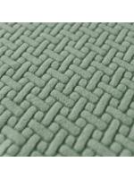 Cubierta de Taburete Ottoman Cuadrado Diseño Elástico Cubiertas de Pies de Jacquard - details 6
