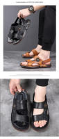 Sandalias de Cuero de Látex para Hombres en Verano Suela Antideslizante Transpirable de Doble Propósito - details 11