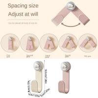 Ventosa de distancia ajustable, estante para tapas de ollas, ahorra espacio, soporte para tapas de ollas de montaje en pared de estilo nórdico, Color crema sin perforaciones - details 0