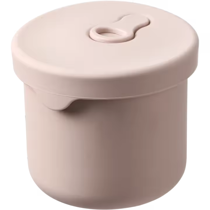 Fiambrera Redonda de Silicona 700ML y 250ML Refrigerador Caja de Mantenimiento Fresco - 1
