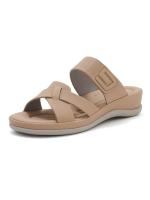 Sandalias de suela gruesa de verano 2025 para mujer, casuales y cómodas, talla grande, pantuflas sencillas y versátiles, libres para hacer ejercicio - details 28