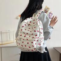 Mochila De Con Estampado De Fresa Pequeña Y Fresca Para Mujer, Bolso De Escuela Secundaria, Ligero Y Simple, Novedad - details 15
