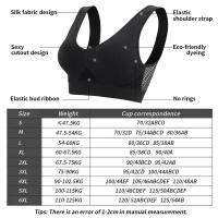 Sujetador Deportivo Para Mujer Talla Extra Grande Hasta 6XL Algodón Transpirable Shockproof Para Gimnasio Running Yoga - details 0