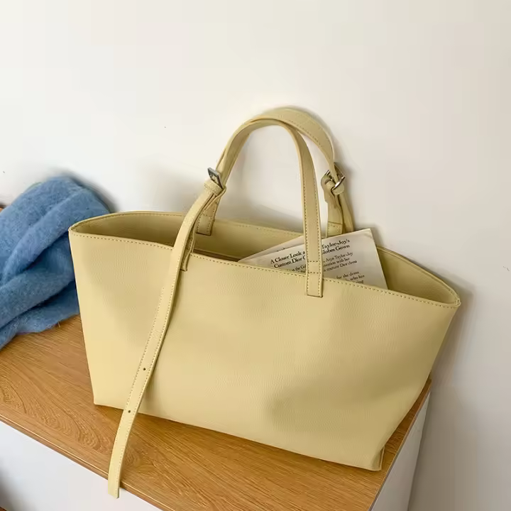 Bolso de hombro Bolso de mano para mujer con sentido premium de gran capacidad, diseño portátil, sentido para mujer. - 1