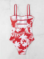 Bañador ajustado de una pieza para mujer, traje de baño Sexy con tirantes, Monokini con espalda descubierta, para playa, 2024 - details 15