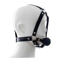 Accesorios exóticos: juguete de mordaza para coqueteo sexual para parejas, arnés de cuero SM erótico para adultos con tapón bucal de bola suave para regatear - details 3