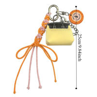 Llavero con dijes para bolso de estilo coreano, dopamina, encantadora cuerda trenzada, colgante para bolso multifuncional Y2k, colgante para pareja - details 0
