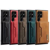 M2 para Samsung S24 funda protectora de cuero con tarjetero de succión Ultra magnética S23 Ultra dos en uno funda para teléfono móvil dividida - details 0