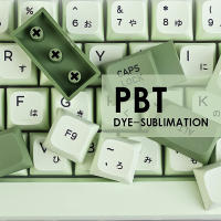 Teclas de perfil XDA para teclado mecánico, tapas de tecla de sublimación, té verde Matcha, tinte PBT, EN/KR/RU/Th/JA, 123 teclas - details 5