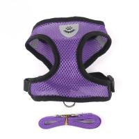 Correa de arnés para mascotas ajustable de poliéster transpirable Reflectante para perros y gatos pequeños - details 0