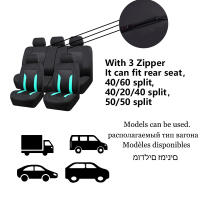 Cubierta de Asiento de Malla Universal Juego de Accesorios de Coche para Interiores Compatible con Airbag y Cierre de Cremallera para la Mayoría de los Coches SUV Track Van Unisex - details 4