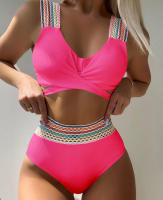 Sexy Multi-color Straps Swimsuit Women's Premium Cross Strap Hollow Out Bikini Vacation Party Spa Wear Summer Beachwear 2024 New - details 9