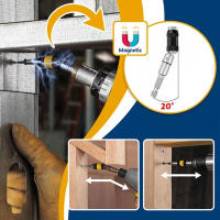 Broca Magnética de Punta Herramienta de Alcance Rápido de Bloqueo Guía de Broca Extensión de Rodillo Partes y Accesorios de Herramientas Manuales - details 7