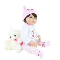 BZDOLL-Muñeca Reborn realista para niñas, juguete de 55 CM y 22 pulgadas, cuerpo de silicona suave completo, encantador, regalo de Navidad - details 18