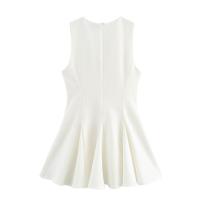 Vestido clásico de moda para mujer con dobladillo ancho y lazo - details 6