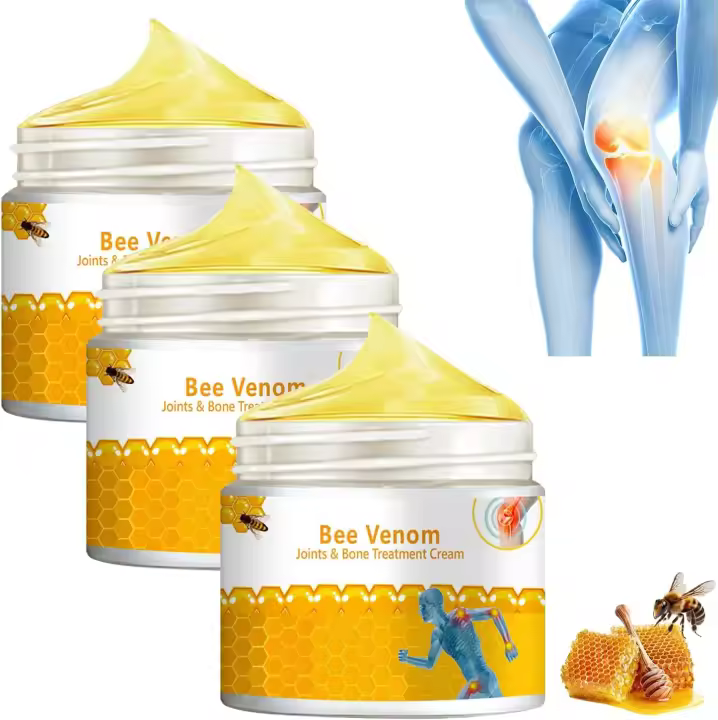 Crema para terapia de articulaciones y huesos de 3 piezas, nuevo gel de veneno de abeja, se especializa en calmante muscular, todas las partes del cuerpo, para hombres y mujeres - 1