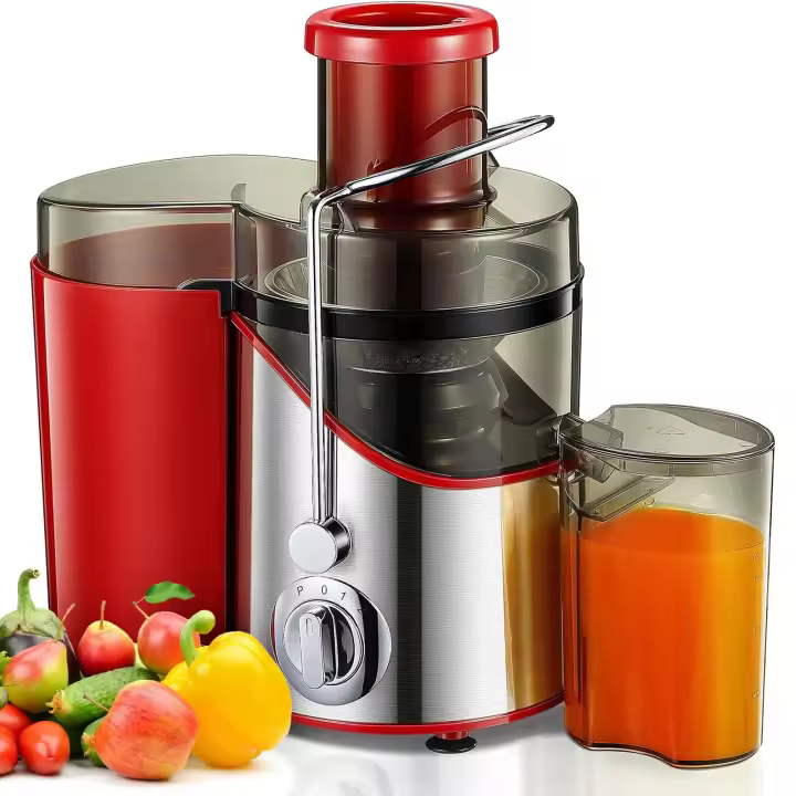 Exprimidor para frutas y verduras, 3 Ajustes, con cepillo de limpieza para una fácil limpieza - 1