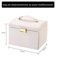 Caja de almacenamiento de joyas tipo cajonera placa creativa patrón de seda joyero pendientes anillo joyero al por mayor - details 7