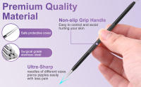 Kit de herramientas para espinillas, 10 piezas, extractor profesional de comedones para una fácil eliminación de espinillas, puntos negros, eliminación de zit, facial y nariz, kit de eliminación de acné con caja de metal - details 0