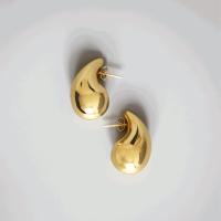 Pendientes de Acero Grueso en Forma de Gota Dorada Gótico Nífo para Mujeres Acero Inoxidable Oro - details 1