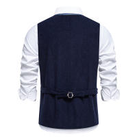 Chaleco Retro de Cuello en V Moda de Fiesta de Ocio para Hombres Material de Poliéster - details 3