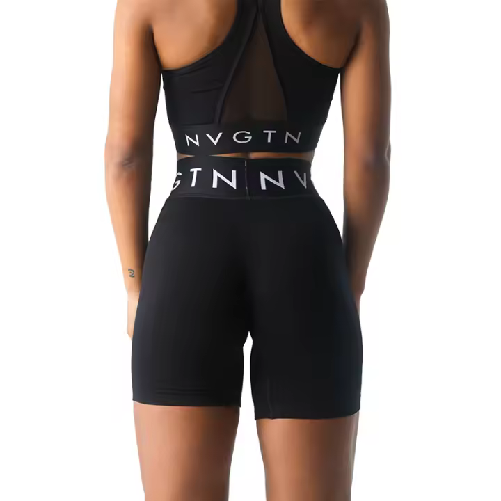 Pantalones Cortos Deportivos Nvgtn para Mujer de Spandex Elásticos Transpirables con Efecto Hip-lifting para Fitness y Correr - 1