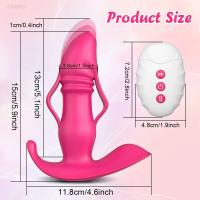 Leten Control remoto empuje vibración Anal Plug vibrador masajeador de próstata estimulador del punto G juguetes sexuales para hombres mujeres parejas Gay - details 3