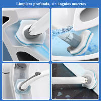 Cepillo de Inodoro Desechable Juego de Limpieza de Esponja para el Hogar Sin Ángulos Muertos - details 3