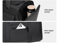 Bandolera para gimnasio, deportes, yoga, bolso corto con separación de ropa seca y húmeda, compartimento independiente para zapatos, bolso Fiess - details 5