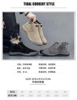 Botas cortas para hombre con aislamiento de felpa, zapatos informales, botas de nieve antideslizantes de suela gruesa, zapatos de algodón para invierno al aire libre, botines para hombre - details 4