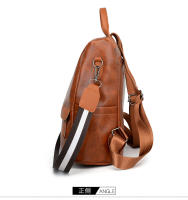 Mochila pequeña informal simple para mujer, bolso de hombro de cuero PU suave, bolso de trabajo vintage para mujer - details 20