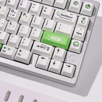 Teclado nical gigante blanco verde 148 teclas Pbt sublimación térmica teclas personalizadas de altura Original de fábrica - details 2