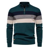Suéter con cuello levantado para hombre, otoño e invierno, tops - details 3
