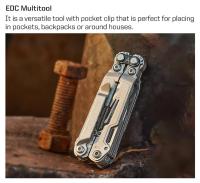Alicates plegables multiherramienta PowerPint 18 en 1, Mini herramientas manuales EDC, tijeras de bolsillo, equipos de supervivencia para acampar al aire libre-PP1001 - details 9