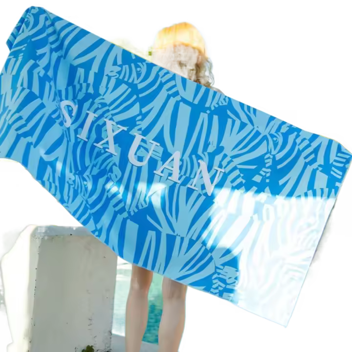 Toalla de baño de secado rápido, toalla de playa de gran tamaño, toalla de piscina absorbente de gran tamaño, manta de microfibra suave portátil para Surf - 1